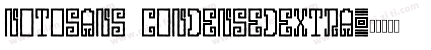 notosans condensedextra字体转换